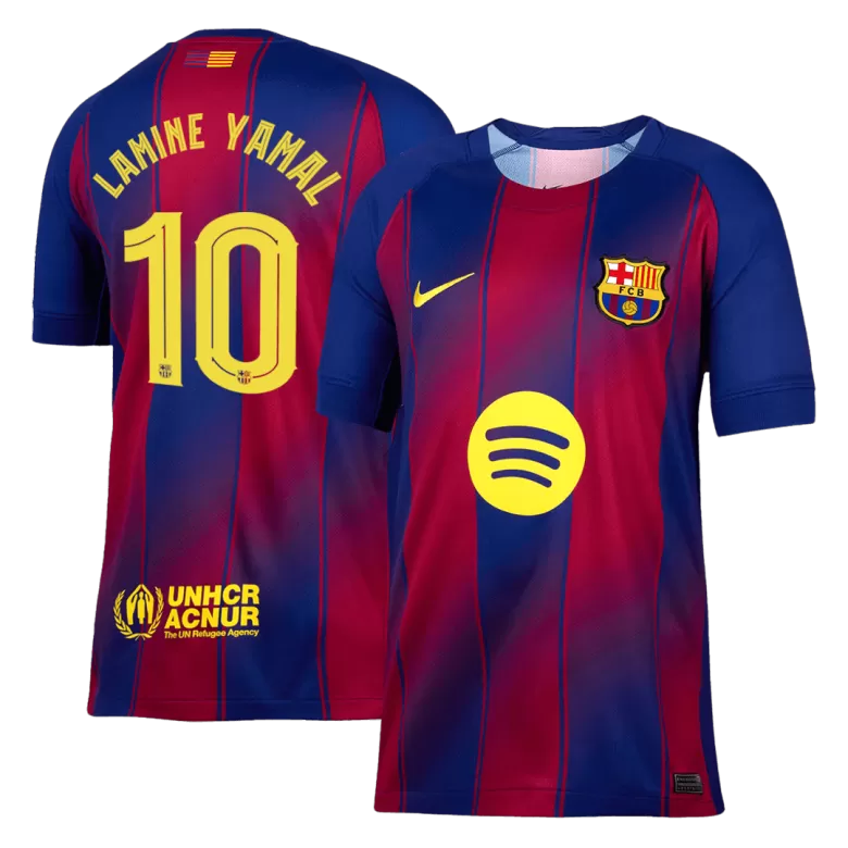 LAMINE YAMAL #10 Barcelona Soccer Jersey Home Custom Shirt 2025/26 - UCL - bestsoccerstore