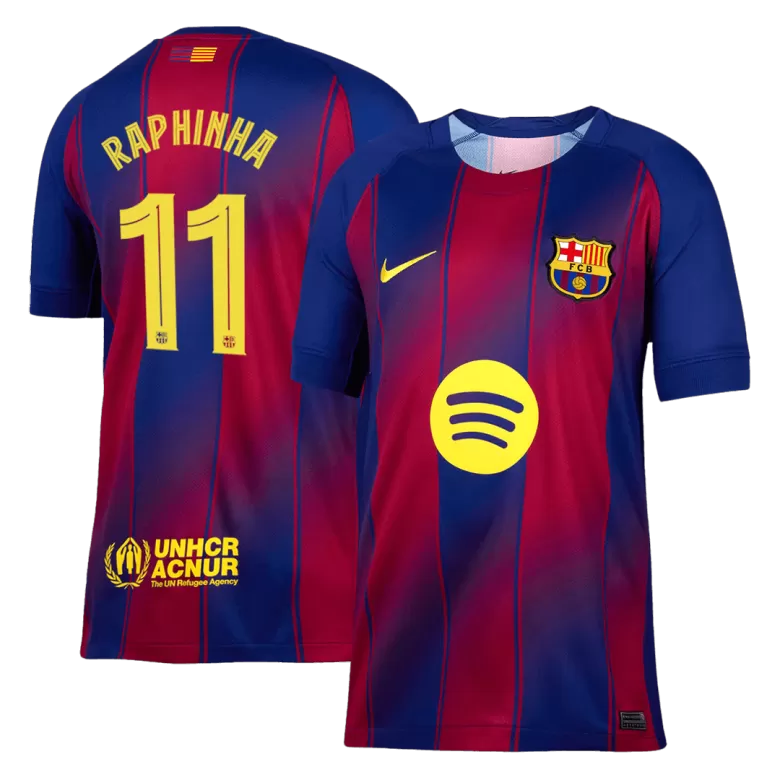 RAPHINHA #11 Barcelona Soccer Jersey Home Custom Shirt 2025/26 - UCL - bestsoccerstore