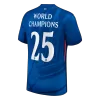 WORLD CHAMPIONS #25 Chelsea Soccer Jersey Home Custom Shirt 2025/26 with chest badge - bestsoccerstore
