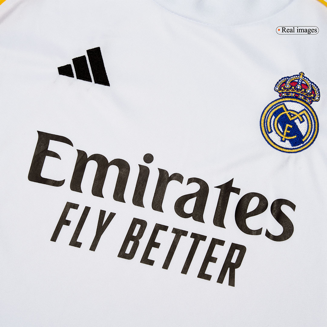 Real Madrid Long Sleeve Jersey Home Football Shirt 2025/26 - bestsoccerstore