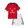 Kids Manchester United Custom Home Soccer Kits 2025/26 - bestsoccerstore