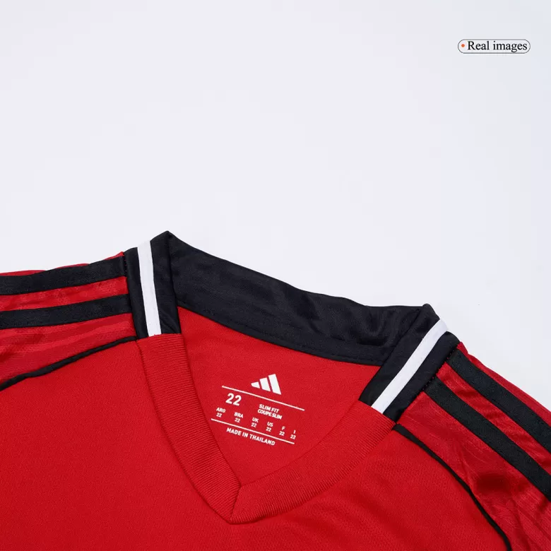 Kids Manchester United Custom Home Soccer Kits 2025/26 - bestsoccerstore