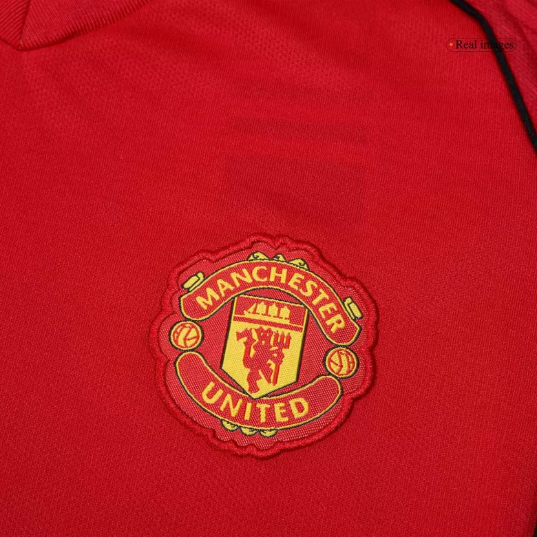 Kids Manchester United Custom Home Soccer Kits 2025/26 - bestsoccerstore