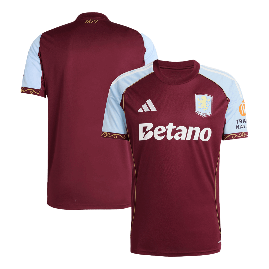 Aston Villa Soccer Jersey Home Custom Shirt 2025/26