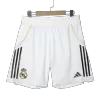 Authentic Real Madrid Soccer Shorts Custom Home 2025/26 - bestsoccerstore