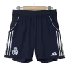 Authentic Real Madrid Soccer Shorts Custom Away 2025/26 - bestsoccerstore
