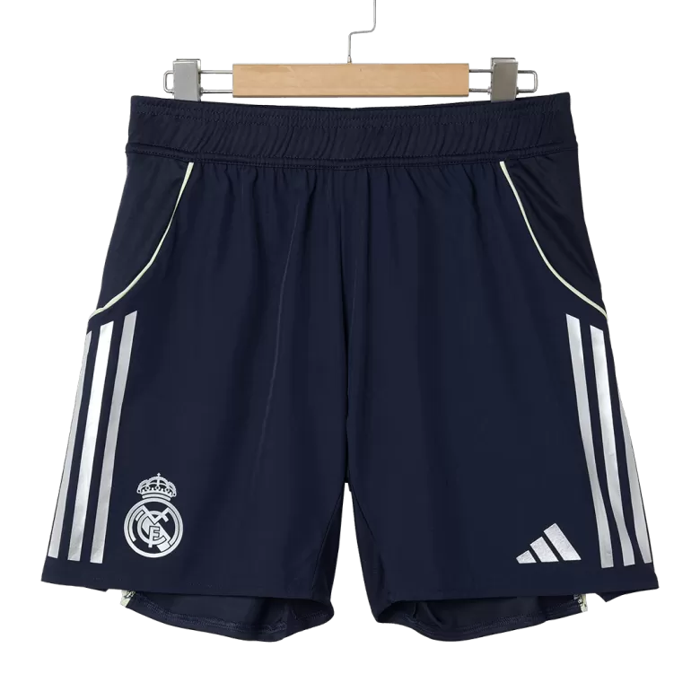 Authentic Real Madrid Soccer Shorts Custom Away 2025/26 - bestsoccerstore