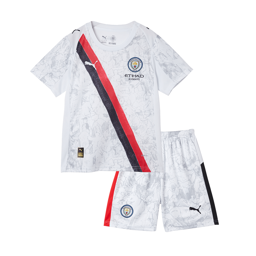 Kids Manchester City Custom Soccer Kits World Cup 2025/26 - bestsoccerstore