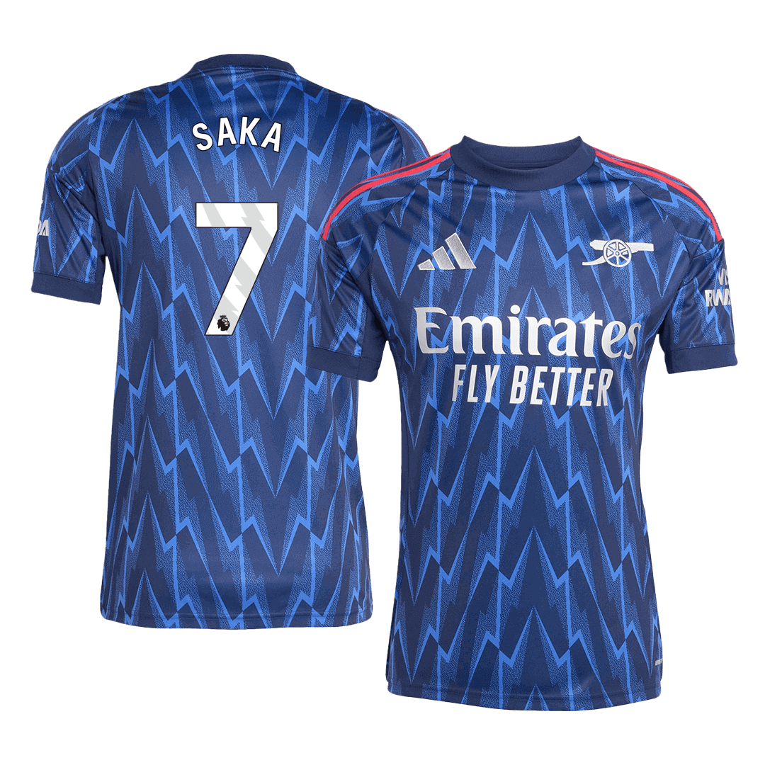 SAKA #7 Arsenal Soccer Jersey Away Custom Shirt 2025/26 - bestsoccerstore