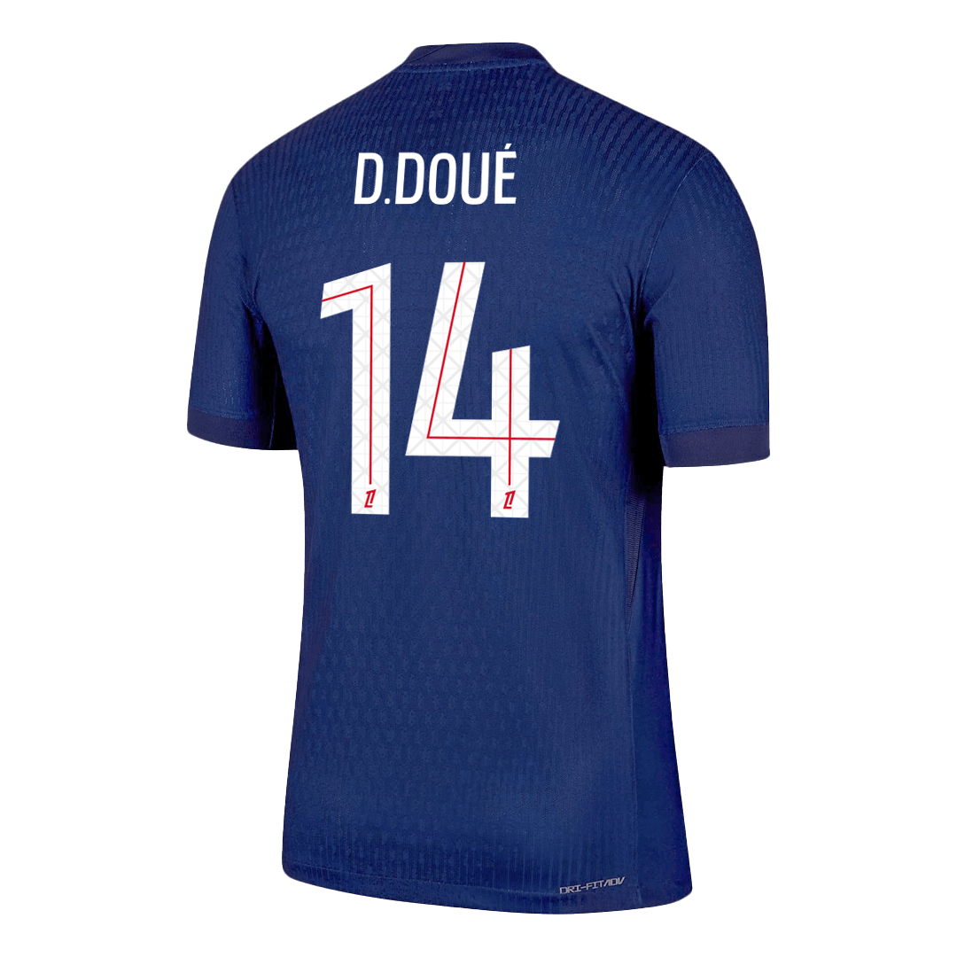 PSG D.DOUÉ #14 Player Version Home Soccer Jersey 2025/26