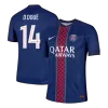 Authentic D.DOUÉ #14 Soccer Jersey PSG Home Shirt 2025/26 - bestsoccerstore
