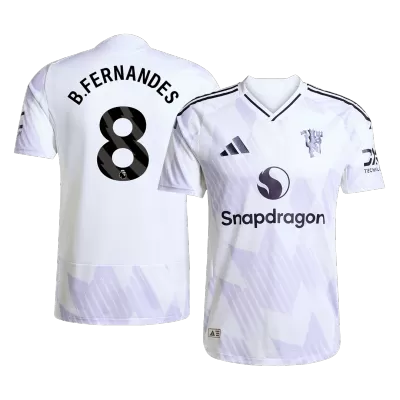 Authentic B.FERNANDES #8 Soccer Jersey Manchester United Away Shirt 2025/26 - bestsoccerstore