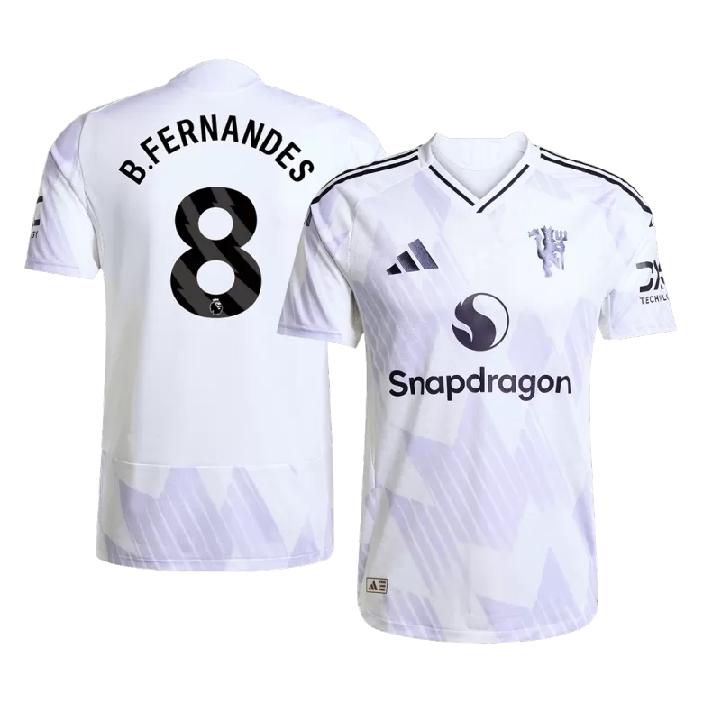 Authentic B.FERNANDES #8 Soccer Jersey Manchester United Away Shirt 2025/26 - bestsoccerstore