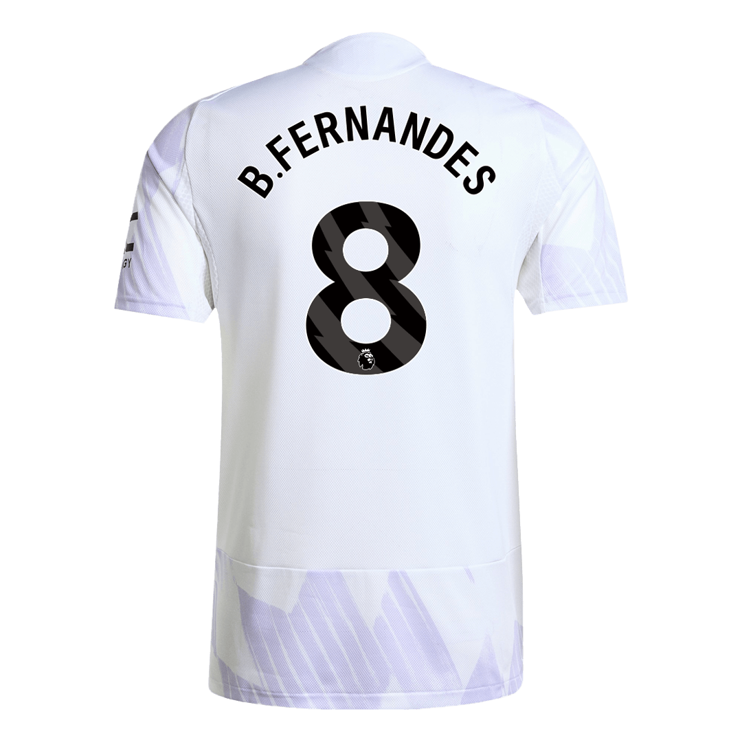Manchester United B.FERNANDES #8 Away Custom Player Version Soccer Jersey 2025/26