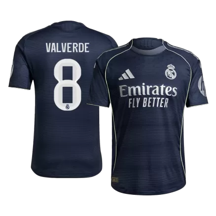 Authentic VALVERDE #8 Soccer Jersey Real Madrid Away Shirt 2025/26 - bestsoccerstore