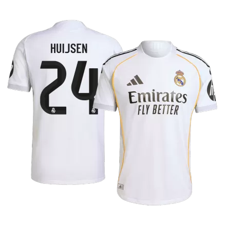 Authentic HUIJSEN #24 Soccer Jersey Real Madrid Home Shirt 2025/26 - bestsoccerstore