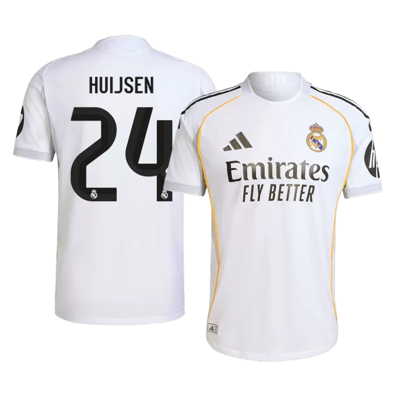 Authentic HUIJSEN #24 Soccer Jersey Real Madrid Home Shirt 2025/26 - bestsoccerstore