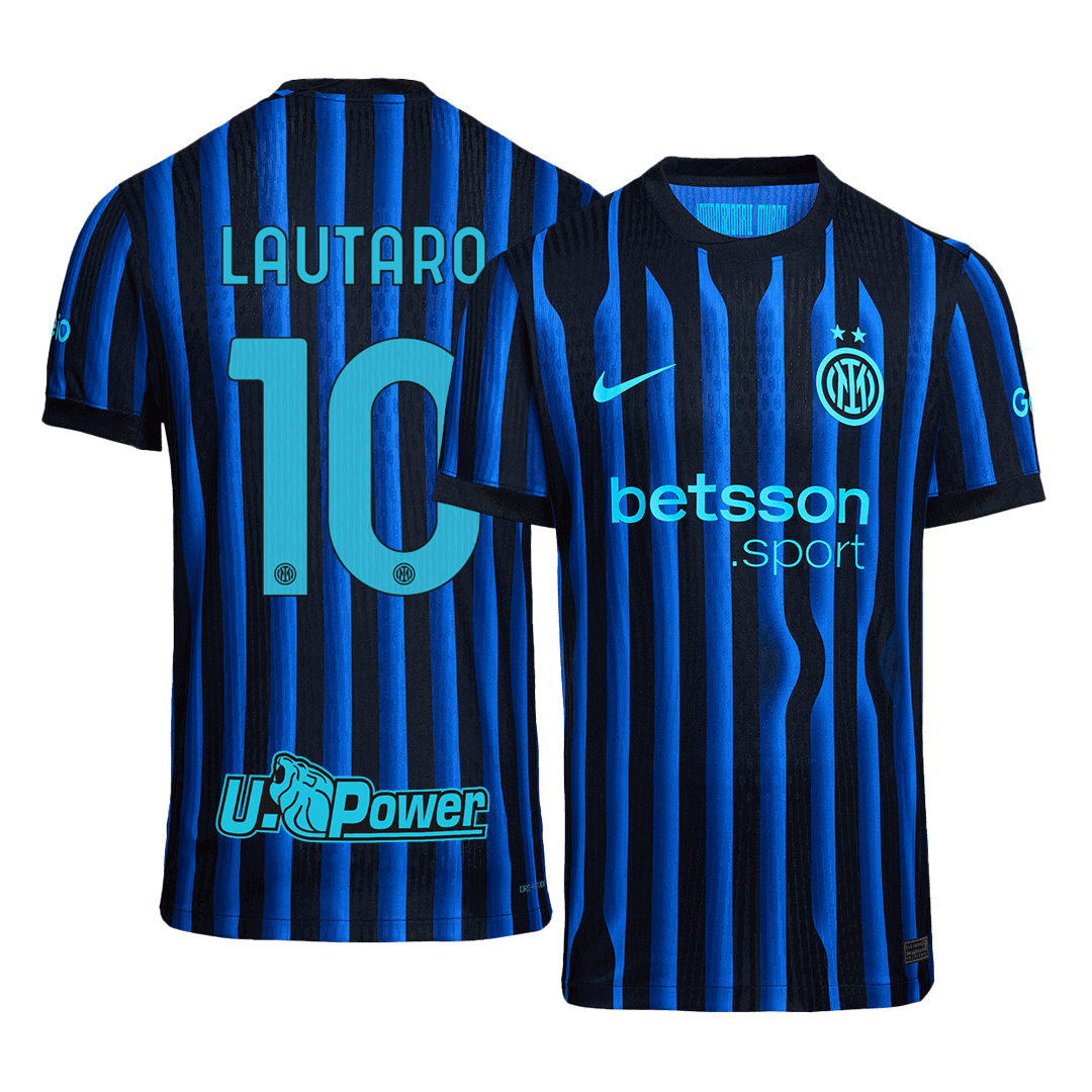 Inter Milan LAUTARO #10 Home Custom Player Version Soccer Jersey 2025/26 - bestsoccerstore