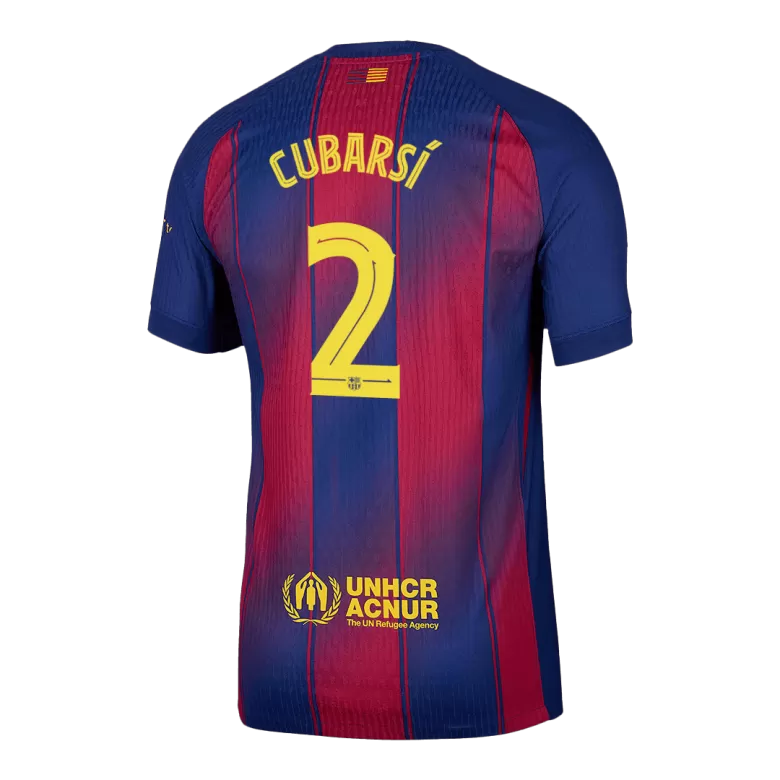 Authentic CUBARSÍ #2 Soccer Jersey Barcelona Home Shirt 2025/26 - UCL - bestsoccerstore