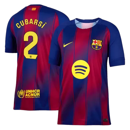 CUBARSÍ #2 Barcelona Soccer Jersey Home Custom Shirt 2025/26 - bestsoccerstore