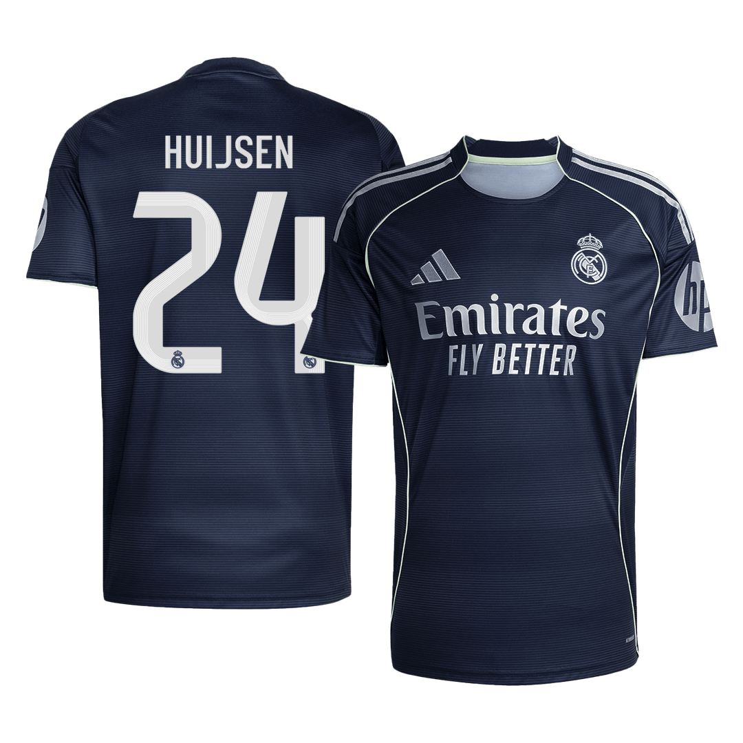 HUIJSEN #24 Real Madrid Soccer Jersey Away Custom Shirt 2025/26 - bestsoccerstore