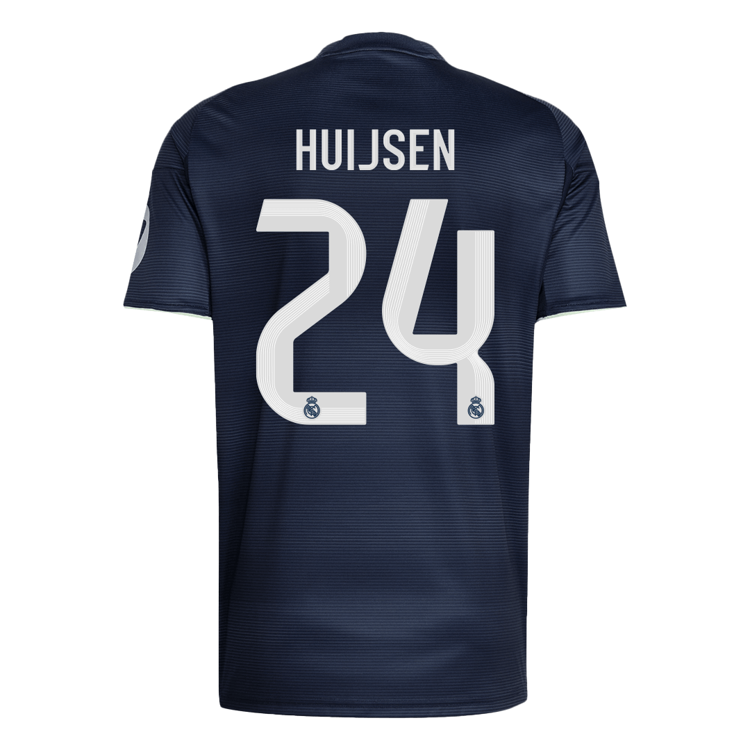 HUIJSEN #24 Real Madrid Soccer Jersey Away Custom Shirt 2025/26