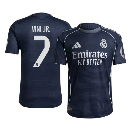 Authentic VINI JR. #7 Soccer Jersey Real Madrid Away Shirt 2025/26 - bestsoccerstore