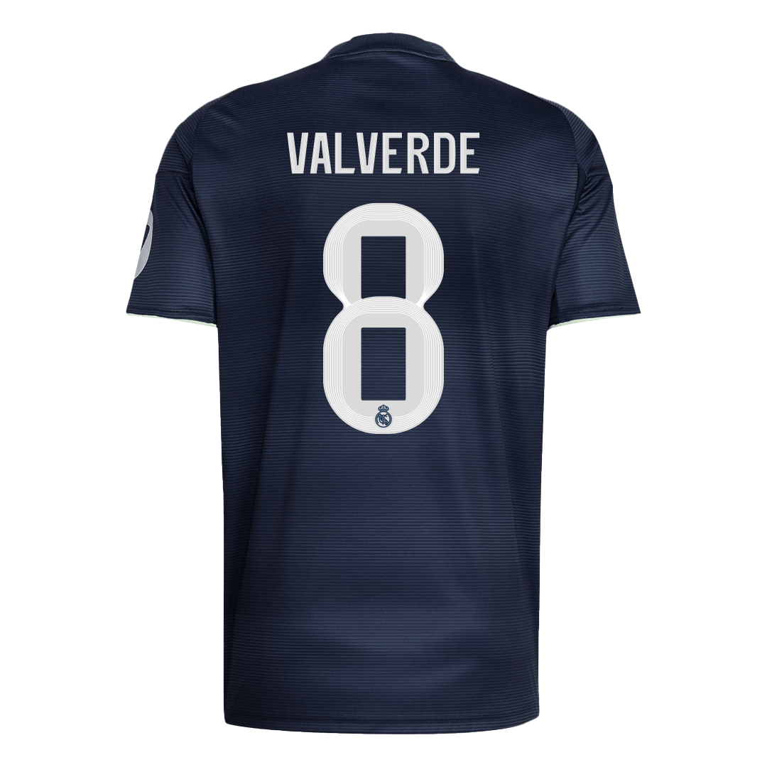VALVERDE #8 Real Madrid Soccer Jersey Away Custom Shirt 2025/26 - bestsoccerstore