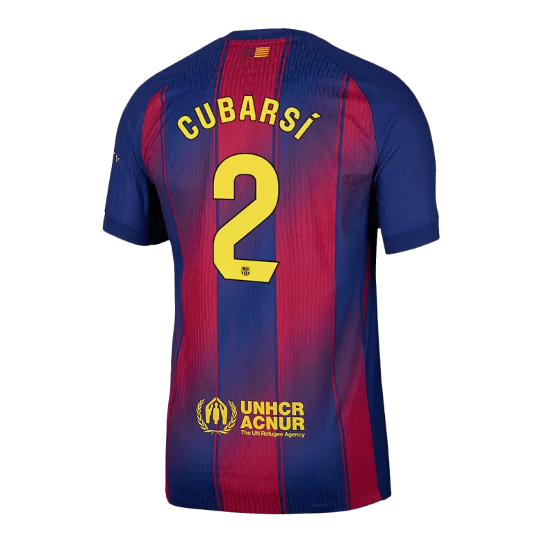 Authentic CUBARSÍ #2 Soccer Jersey Barcelona Home Shirt 2025/26 - bestsoccerstore