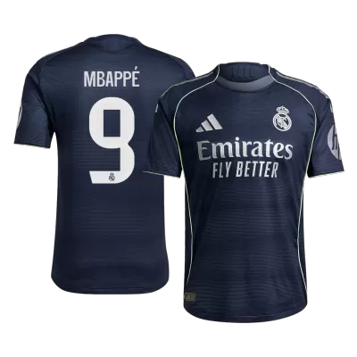 Authentic MBAPPÉ #9 Soccer Jersey Real Madrid Away Shirt 2025/26 - bestsoccerstore