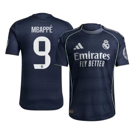 Authentic MBAPPÉ #9 Soccer Jersey Real Madrid Away Shirt 2025/26 - bestsoccerstore