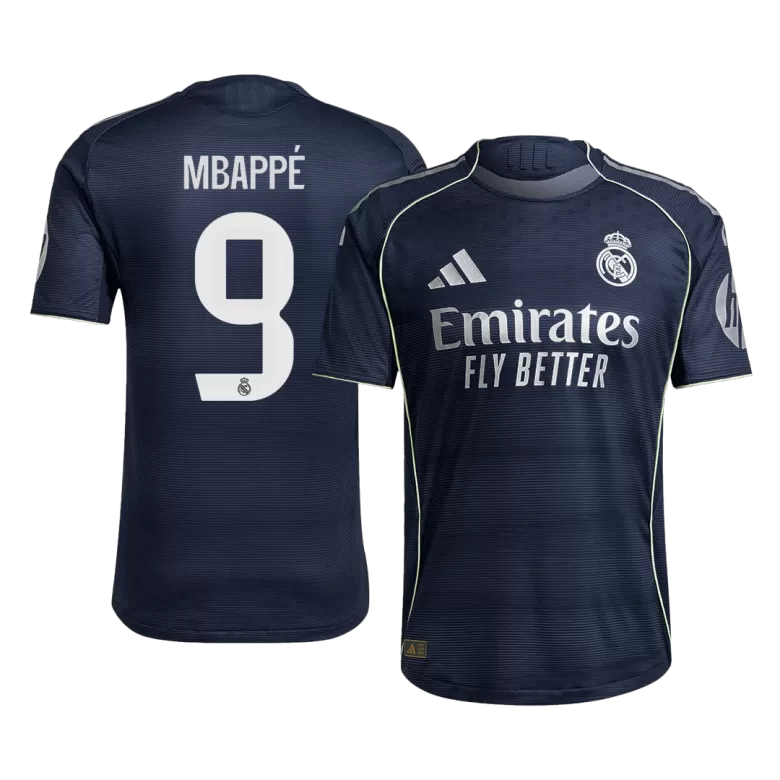 Authentic MBAPPÉ #9 Soccer Jersey Real Madrid Away Shirt 2025/26 - bestsoccerstore