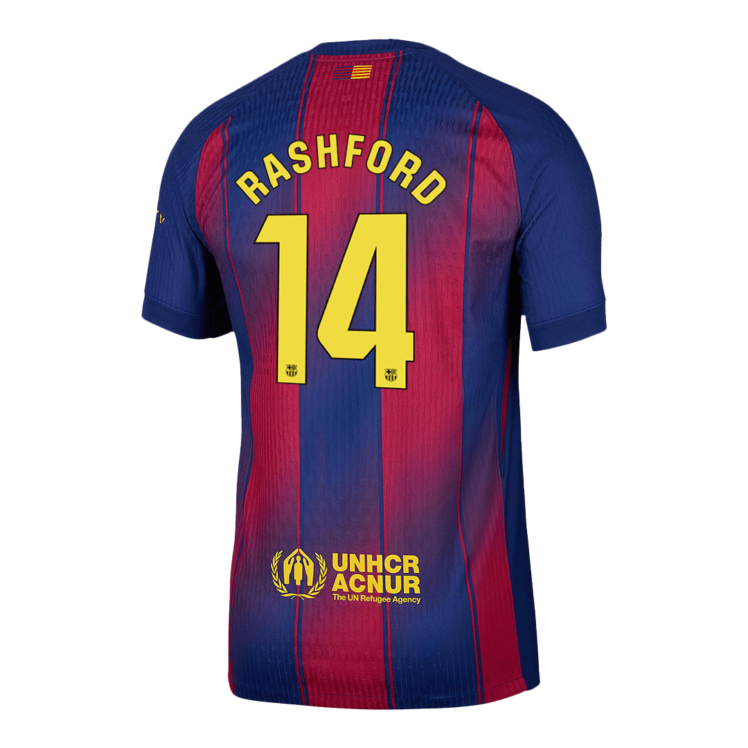 Barcelona RASHFORD #14 Home Custom Player Version Soccer Jersey 2025/26