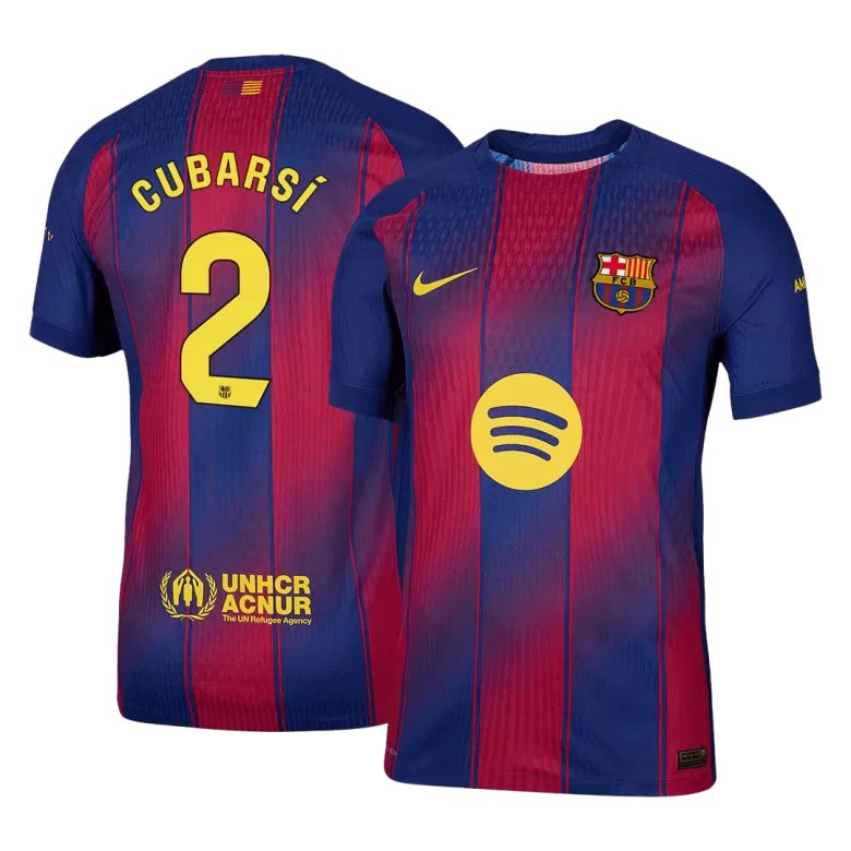 Authentic CUBARSÍ #2 Soccer Jersey Barcelona Home Shirt 2025/26 - bestsoccerstore