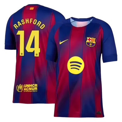 RASHFORD #14 Barcelona Soccer Jersey Home Custom Shirt 2025/26 - bestsoccerstore