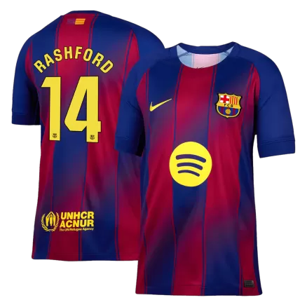 RASHFORD #14 Barcelona Soccer Jersey Home Custom Shirt 2025/26 - bestsoccerstore