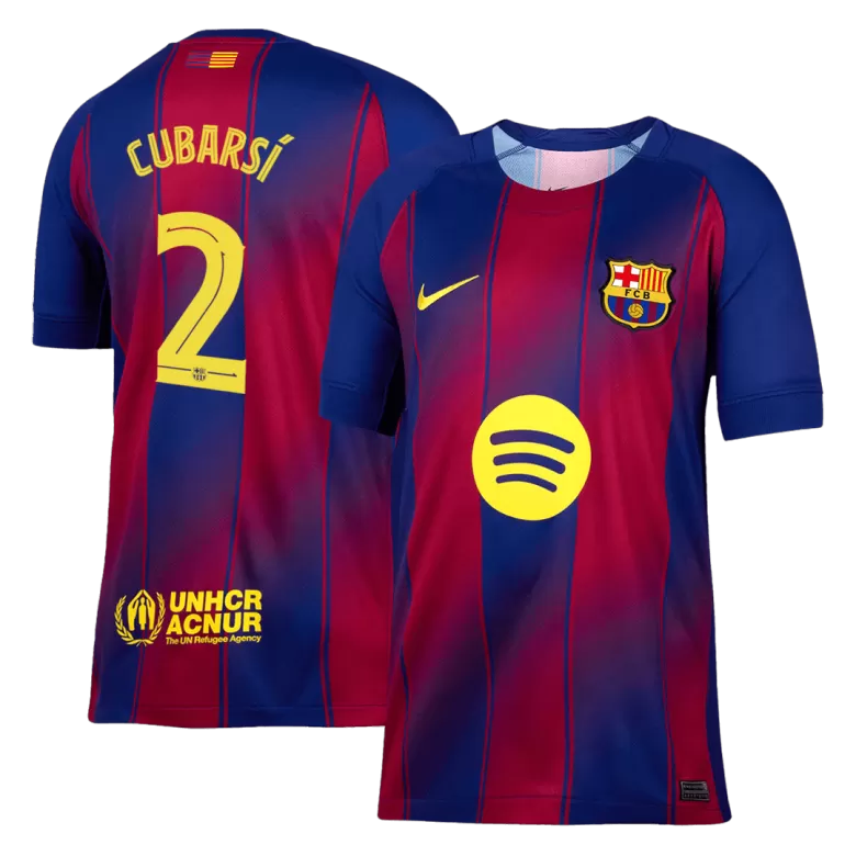 CUBARSÍ #2 Barcelona Soccer Jersey Home Custom Shirt 2025/26 - UCL - bestsoccerstore