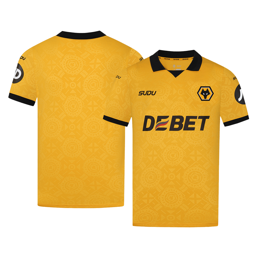 Wolverhampton Wanderers Soccer Jersey Home Custom Shirt 2025/26 - bestsoccerstore