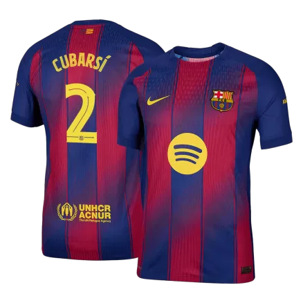 Authentic CUBARSÍ #2 Soccer Jersey Barcelona Home Shirt 2025/26 - UCL - bestsoccerstore