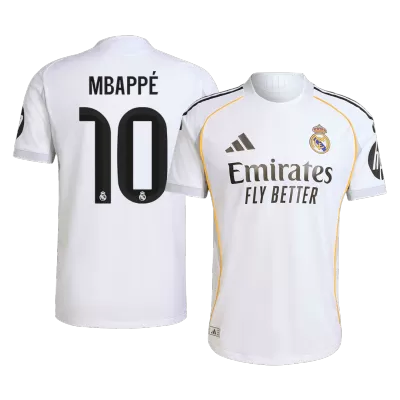 Authentic MBAPPÉ #10 Soccer Jersey Real Madrid Home Shirt 2025/26 - bestsoccerstore