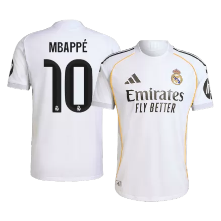 Authentic MBAPPÉ #10 Soccer Jersey Real Madrid Home Shirt 2025/26 - bestsoccerstore