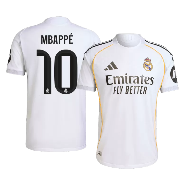 Authentic MBAPPÉ #10 Soccer Jersey Real Madrid Home Shirt 2025/26 - bestsoccerstore