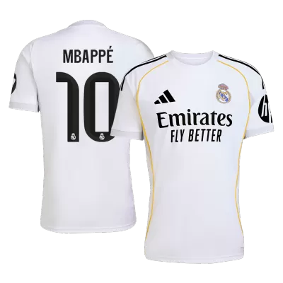 MBAPPÉ #10 Real Madrid Soccer Jersey Home Custom Shirt 2025/26 - bestsoccerstore