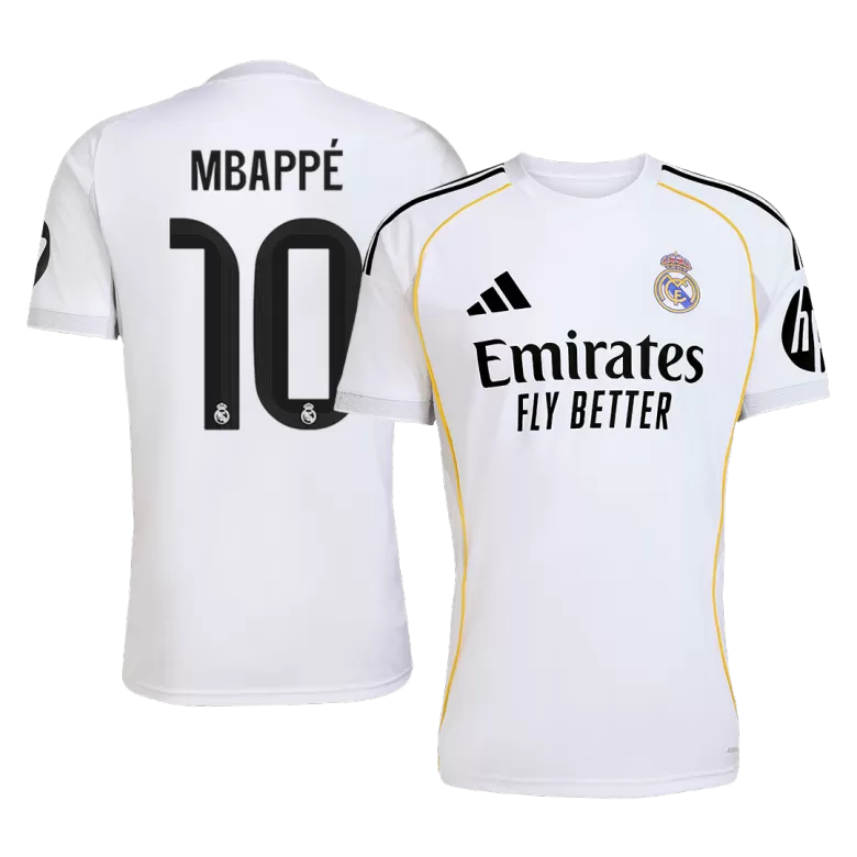 MBAPPÉ #10 Real Madrid Soccer Jersey Home Custom Shirt 2025/26 - bestsoccerstore