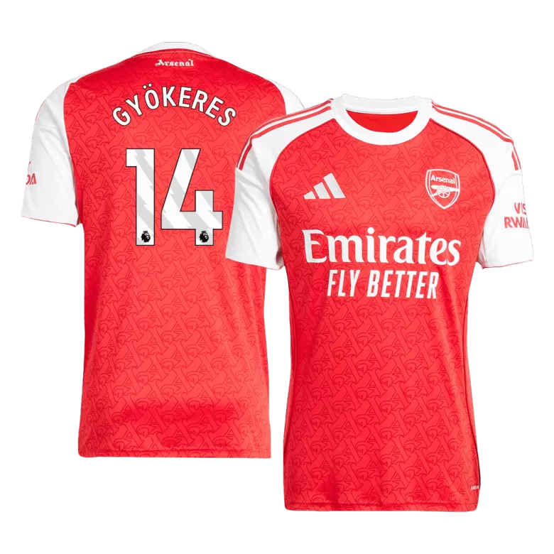 Arsenal Jersey Custom GYÖKERES #14 Soccer Jersey Home 2025/26 - bestsoccerstore