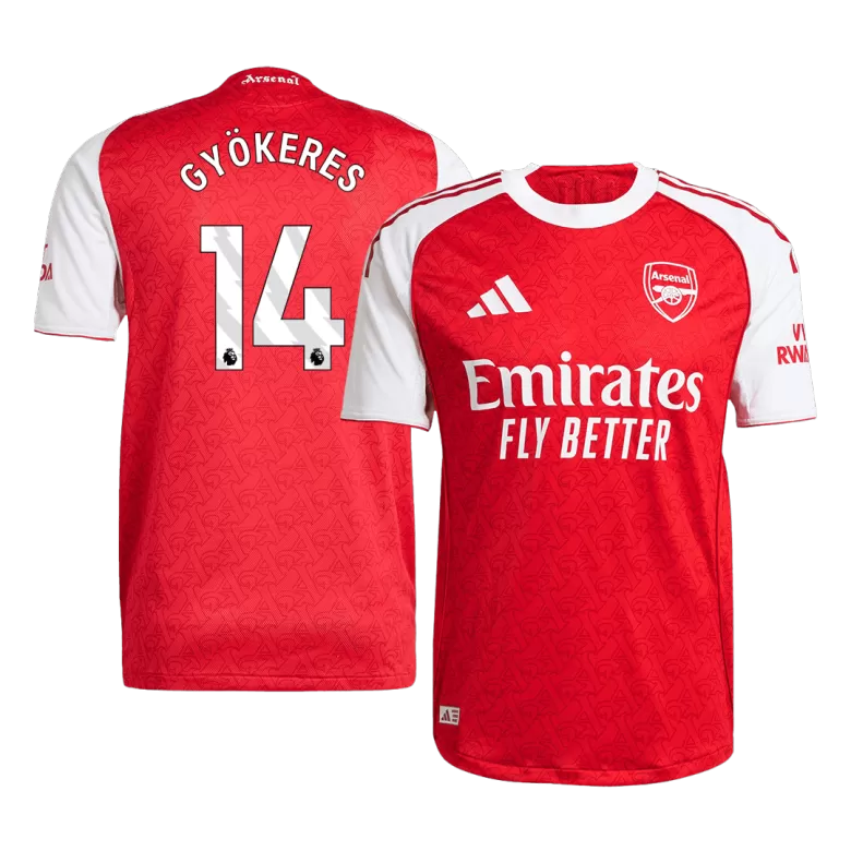 Authentic GYÖKERES #14 Soccer Jersey Arsenal Home Shirt 2025/26 - bestsoccerstore