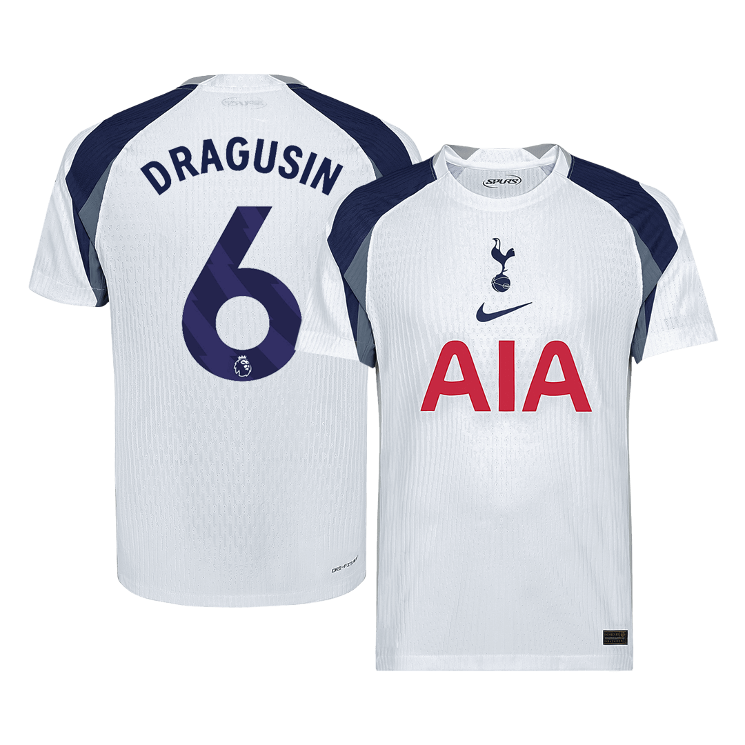 Tottenham Hotspur DRAGUSIN #6 Home Custom Player Version Soccer Jersey 2025/26 - bestsoccerstore