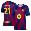 F.DE JONG #21 Barcelona Soccer Jersey Home Custom Shirt 2025/26 -UCL - bestsoccerstore