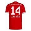 Authentic LUIS DÍAZ #14 Soccer Jersey Bayern Munich Home Shirt 2025/26 - bestsoccerstore