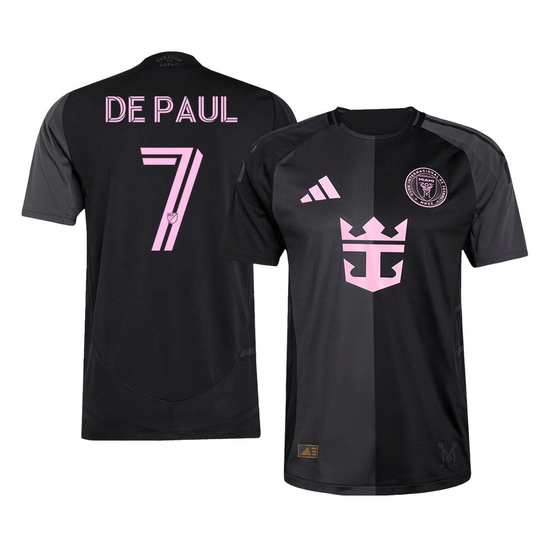 Inter Miami CF DE PAUL #7 Away Custom Player Version Soccer Jersey 2025 - bestsoccerstore